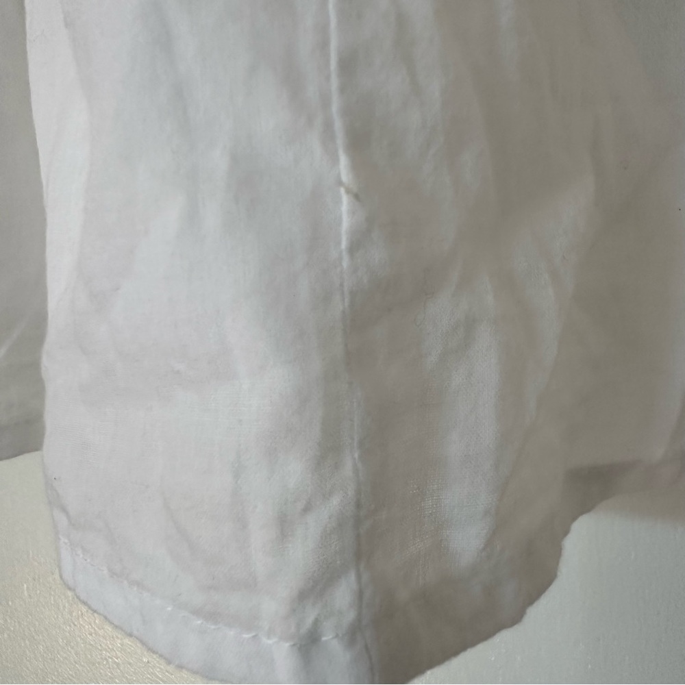 India Collection Emerson Fry Organic Cotton Embroidered Tie Front Top Womens - Picture 5 of 14